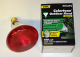 Philips Colortone outdoor red flood 100W