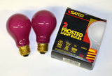 Satco frosted 2pk 60-watt