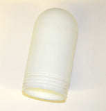 Glass "milk white" dome