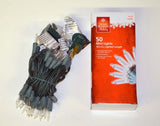 Clear mini-light set, 50 bulb string